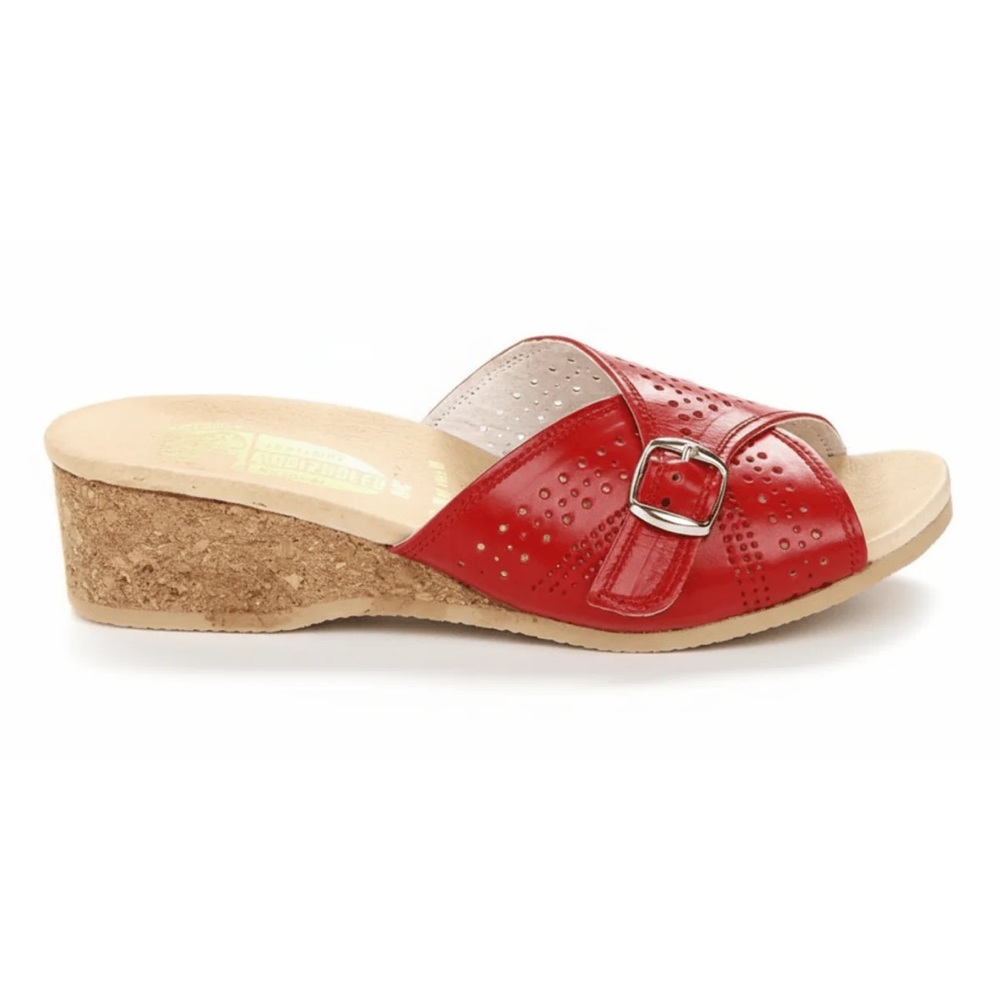Worishofer Leather Wedge Sandals, Size 39